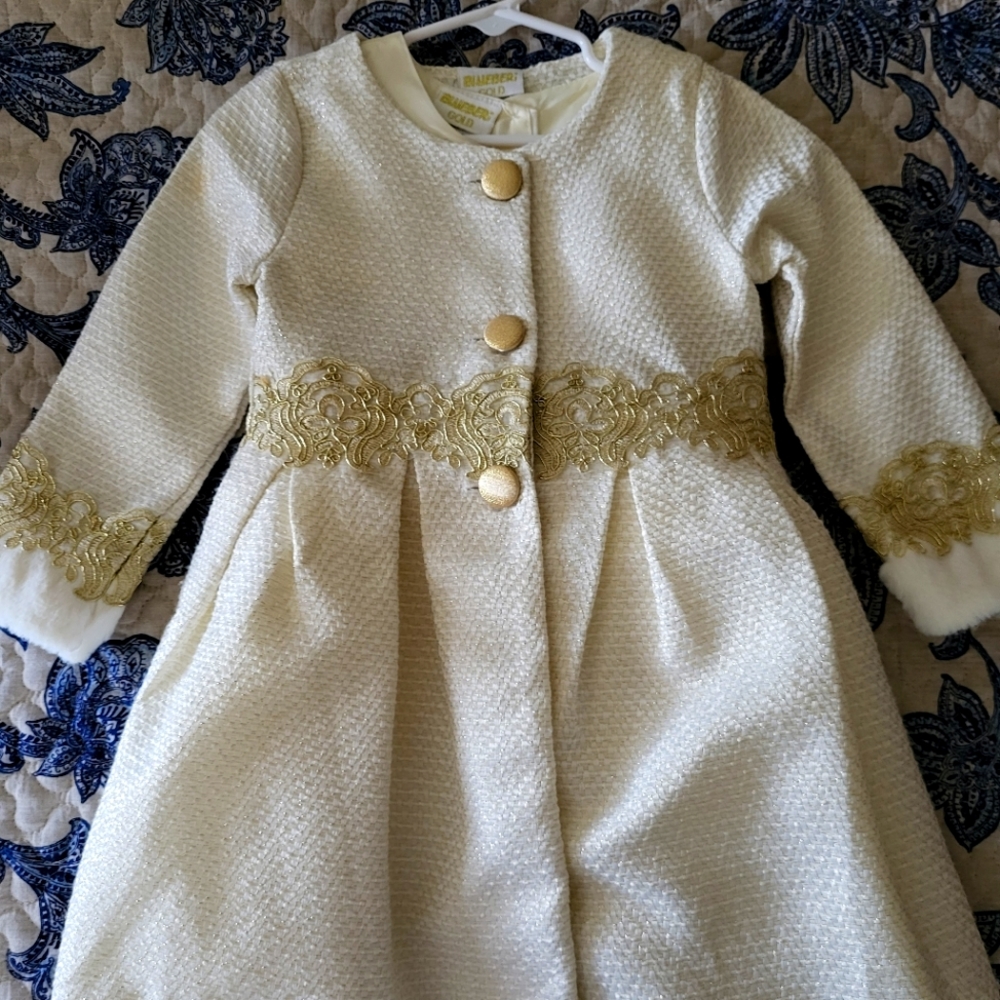 Girls dress with matching coat
